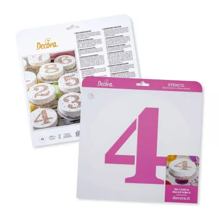 Pochoir Chiffre Gateau...