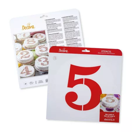 Pochoir Chiffre Gateau...