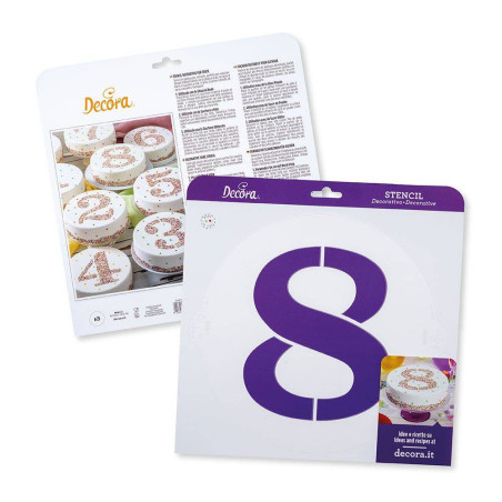 Pochoir Chiffre Gateau...