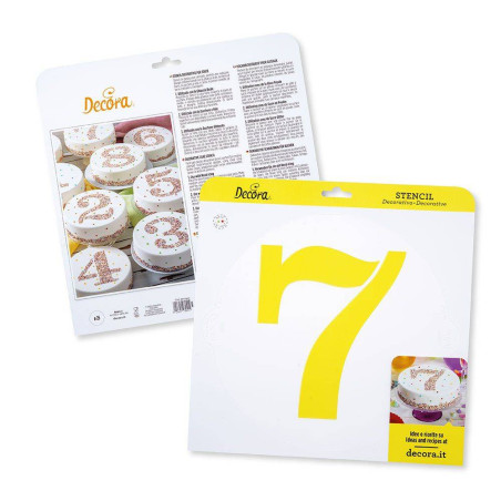 Pochoir Chiffre Gateau...