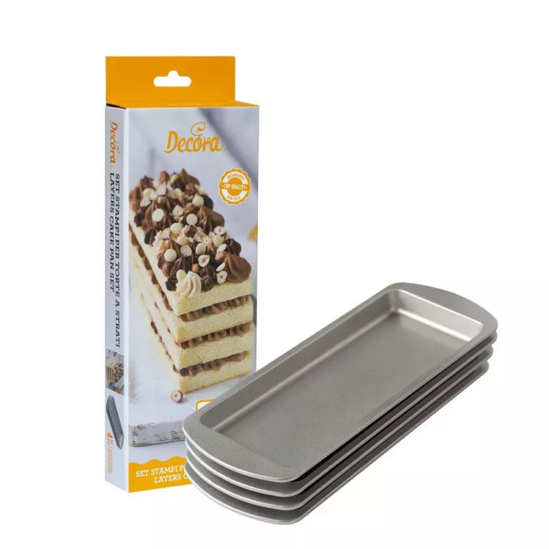 Lot De 6 Moules à Pâtisserie Rectangulaires En Bois Antiadhésifs - Dimensions 14x9,5x5 Cm, Pour Gâteaux, Toasts, Desserts