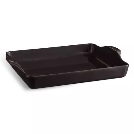 Moule à Focaccia Plat à Four en Céramique Rectangle Emile HENRY Noir Fusain