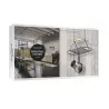 Cuisine Industrielle Crémaillère Rack Support Suspendu Plafond Porte Poêle Casserole Ustensile Kitchen Craft