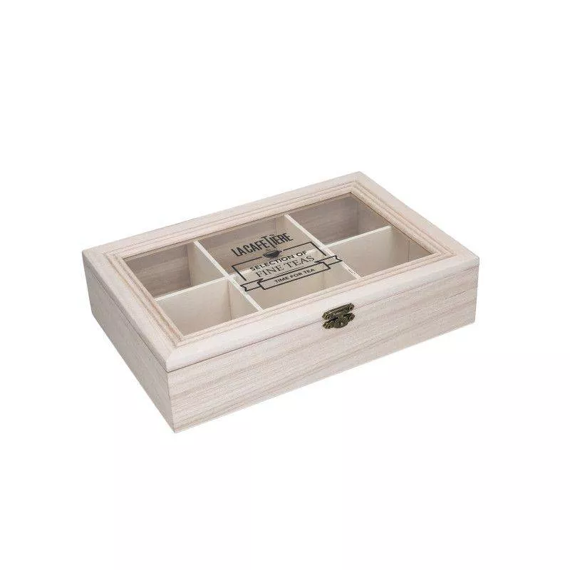 Boîte à thé en bos avec 8 compartments / Boîte marron clar - Etsy France