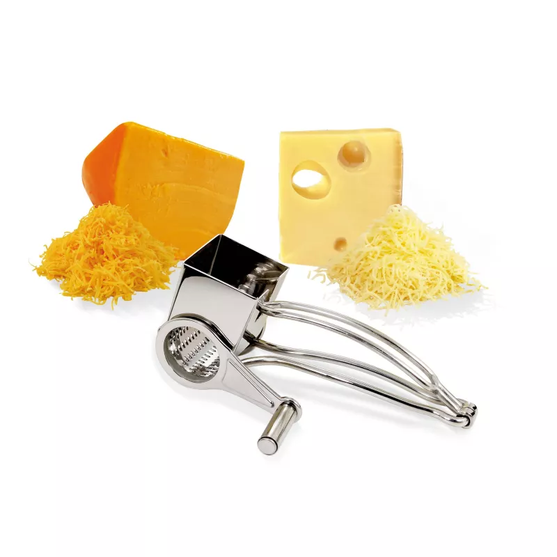 Râpe à Fromage Tambour Moha - ABS Et Inox - 10x19,5x7 Cm - Pour Fromage, Chocolat, Noix - 10