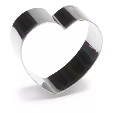 Découpe pâte inox Coeur 6 cm