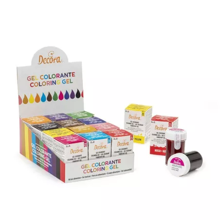 Colorant alimentaire Gel POT de 28 g Decora  BLEU