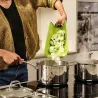 CHOP2POT Plus Planche à découper Modèle Moyen Joseph Joseph Vert