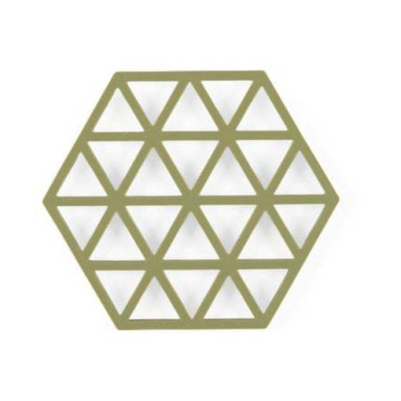 Dessous de Plat Silicone Hexagone Vert Triangle