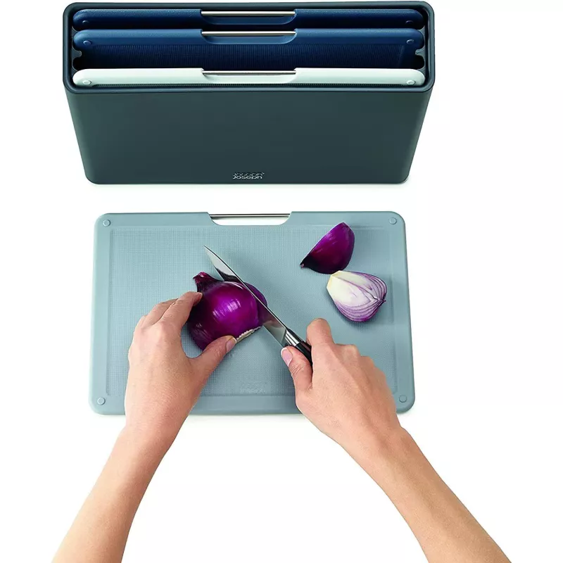 Set De 3 Planches à Découper Joseph Joseph Avec étui - Pratique Et Hygiénique