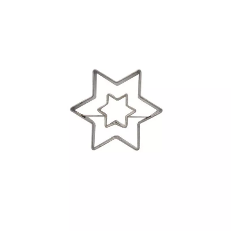 124014 Emporte Pièce Pâtisserie Métal Argent 37 X 44 X 5 Cm[u234