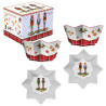Vintage Nutcrackers Coffret 2 Bols Coupelles Etoile Noël 14 cm Porcelaine Décor Casse Noisette Easy Life