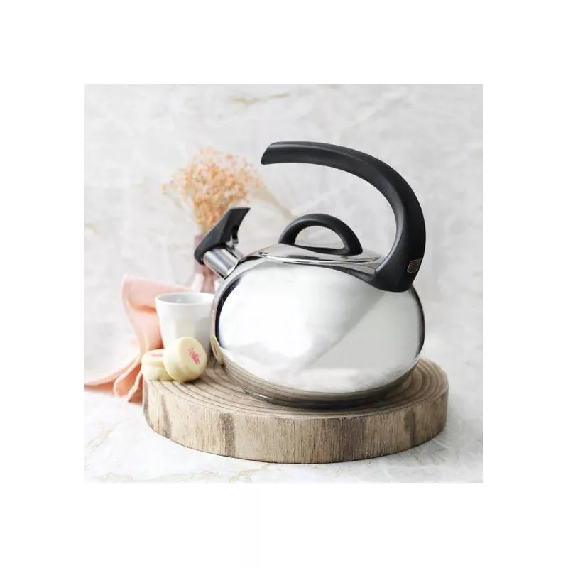 Bouilloire Sifflante En Inox 2L – Compatible Induction – Poignée Anti-chaleur – Pour Camping, Cuisine, Feux De Bois - 7