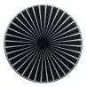 Set de Table Feutre Centre de Table 40 cm ROND Noir et Argent