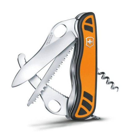 VICTORINOX Couteau Suisse fermant de poche multifonctions Chasse Hunter XT Grip Orange