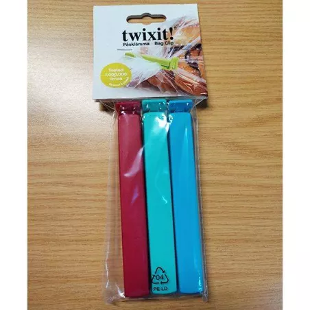 TWIXIT Pinces Clips pour sachets - Les 3