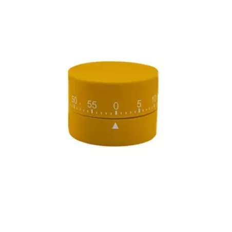 Minuteur Mécanique rond Dotz Jaune