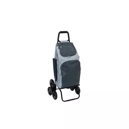 BUGGY Poussette de marché Chariot de courses 6 roues SIDEBAG Gris