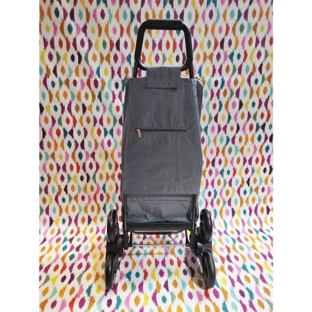 CARLUX Grey Strap Poussette de marché Chariot de courses 6 roues SIDEBAG