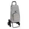 CARLUX Multipoche Chiné Gris Poussette de marché Chariot de courses 6 roues SIDEBAG
