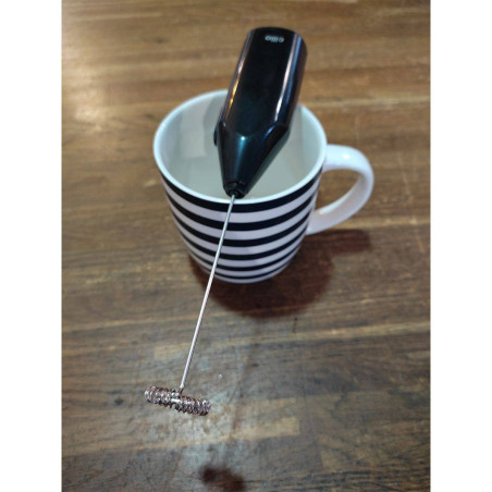 CREMOSO Mousseur à lait électrique Aerolatte Mini fouet émulsionneur CILIO Noir  SC