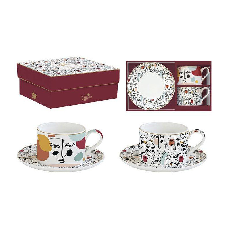 Mug Collection König Porzellan - Modèle Victoria Lowe 'Sceau D'été', Porcelaine à Os, Neuf