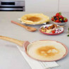 L´incroyable Crêpière Poêle à Crêpes Plancha Cookut Revêtement Céramique 28 cm - Rose Guimauve