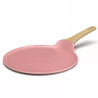 L´incroyable Crêpière Poêle à Crêpes Plancha Cookut Revêtement Céramique 28 cm - Rose Guimauve