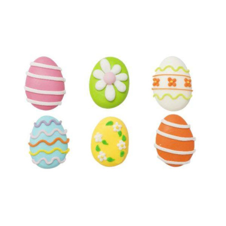 Décor en sucre Pâques Oeufs...