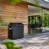 Plancha GAZ en fonte Châssis Acier Noir FORGE ADOUR 2 feux MODERN 60