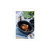 Cocotte Rotissoire Daubière Ovale Acier Emaillé Noir D32