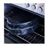 Cocotte Rotissoire Daubière Ovale Acier Emaillé Noir D32