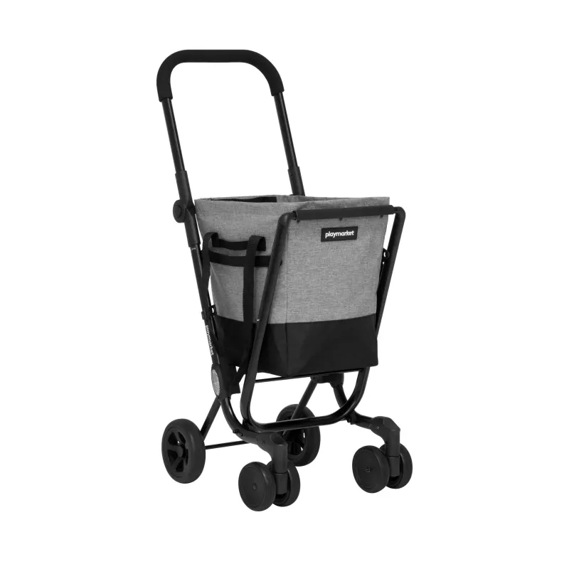 EASY GO Poussette de Marche Chariot de courses PLAYMARKET Texture Gris