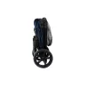 GO TWO Compact Poussette de marché Chariot de courses Pliable PLAYMARKET Bleu indigo texturé