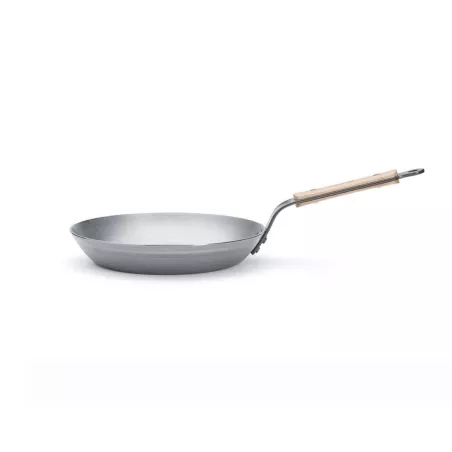MINERAL B Bois Poêle ronde induction en tôle d´acier cire d´abeille de BUYER D24 cm