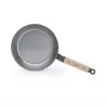 MINERAL B Bois Poêle ronde induction en tôle d´acier cire d´abeille de BUYER D24 cm
