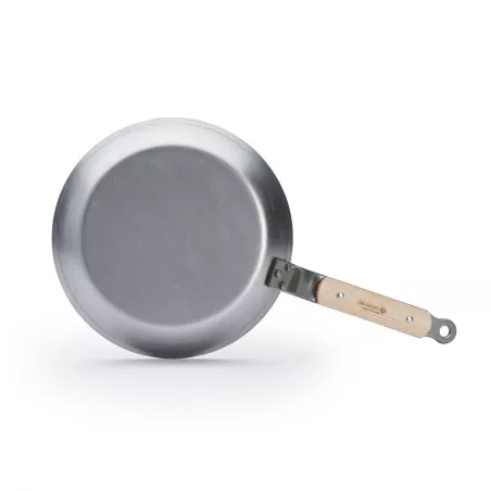 MINERAL B Bois Poêle ronde induction en tôle d´acier cire d´abeille de BUYER D24 cm