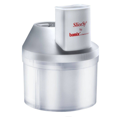 BAMIX SliceSy Accessoire Hachoir Rape Eminceur pour Mixeur Plongeur Gris