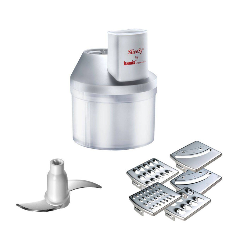 Bamix 801.001 Slicesy Râpe Fine Argent - Accessoire Robot Cuisine Suisse