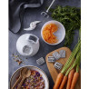 BAMIX SliceSy Accessoire Hachoir Rape Eminceur pour Mixeur Plongeur Gris