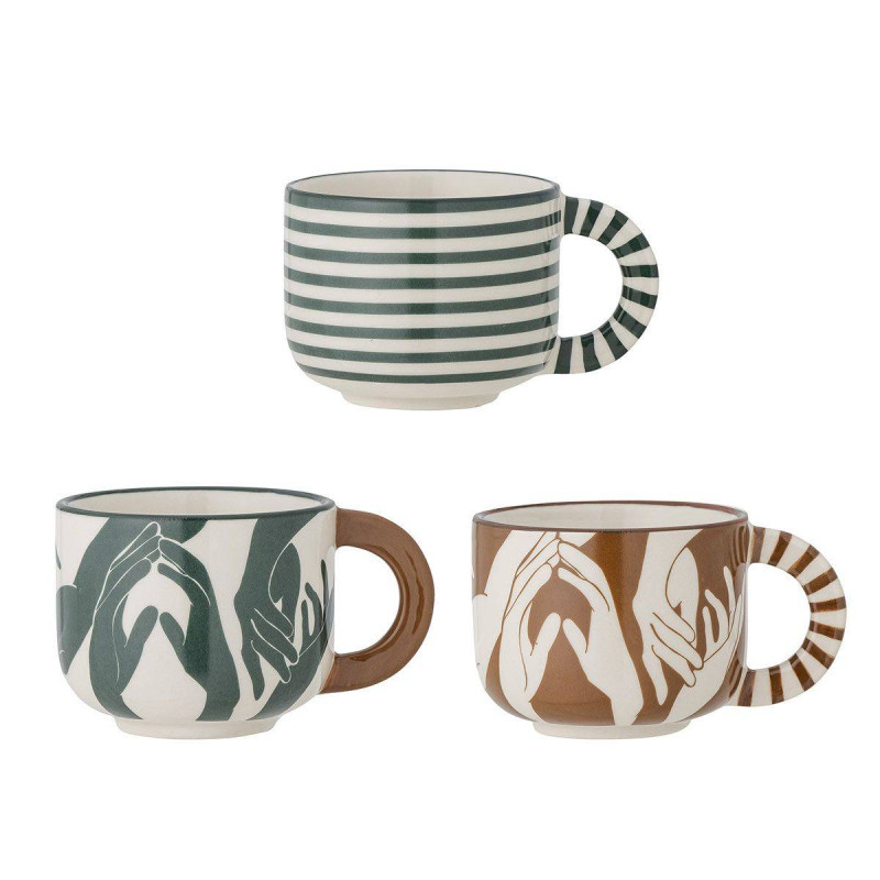 Tasse à thé japonaise éventail bleu diamètre 8,2 cm Comptoirs de