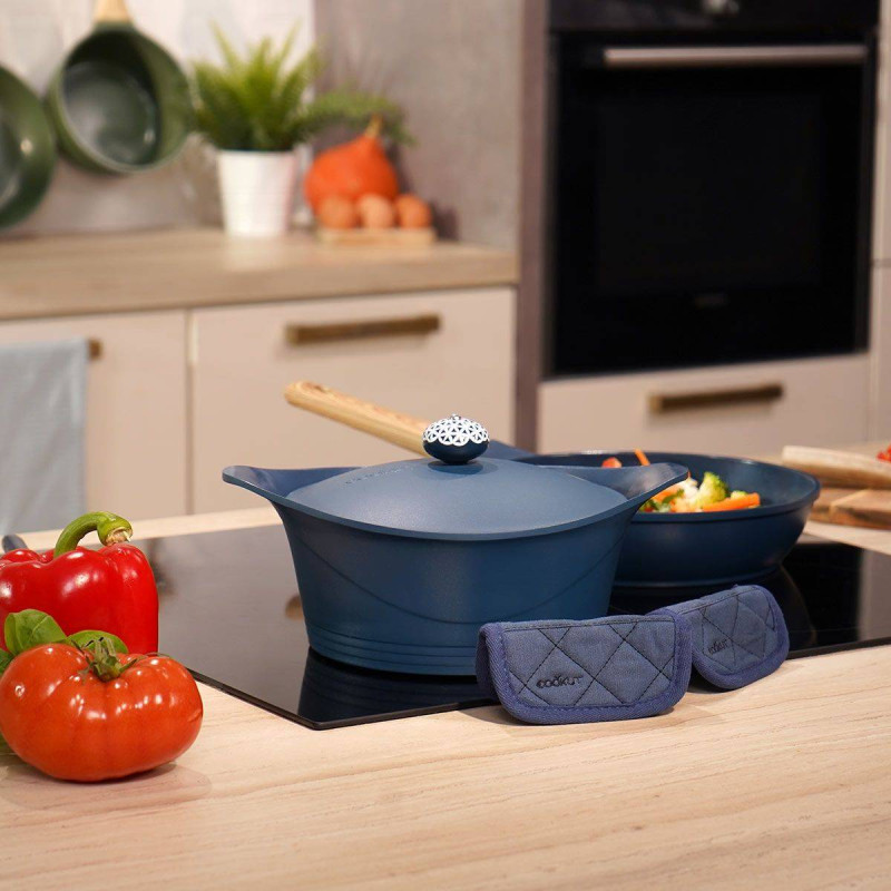 Assiette Creuse En Mélamine Bleu 23 X 17,5 Cm - Pujadas