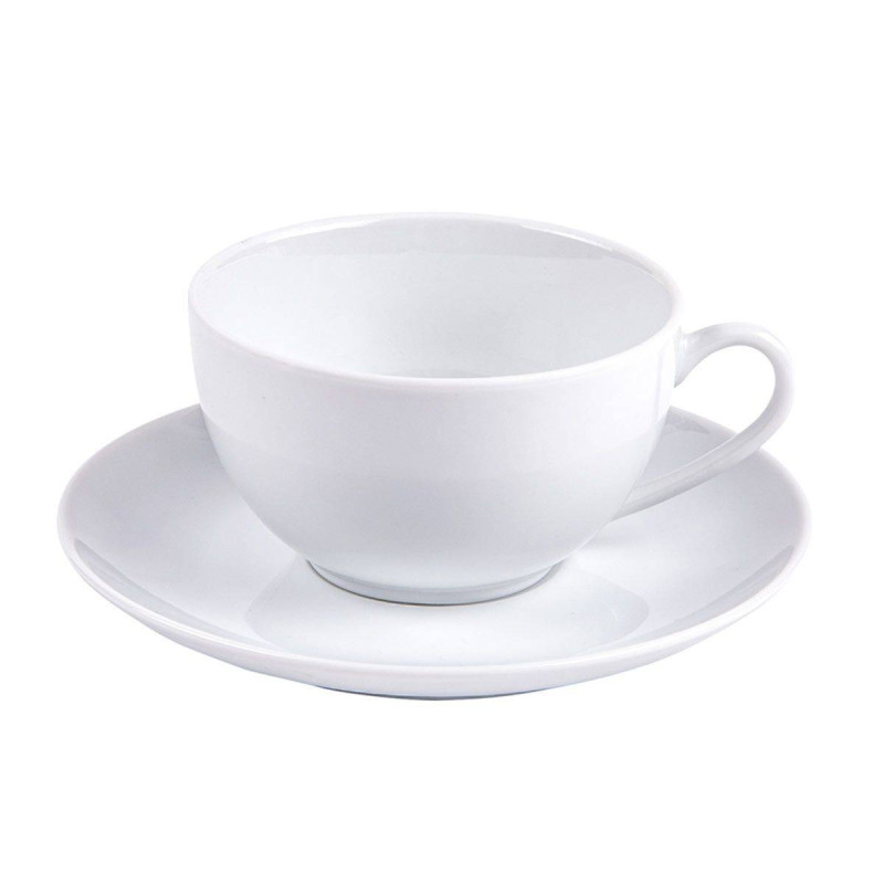 Table Passion Site Officiel Table Passion - Lot De 2 Tasses à Thé Savoie En Porcelaine Blanche Ultra élégantes Tasse à Thé En Porcelaine