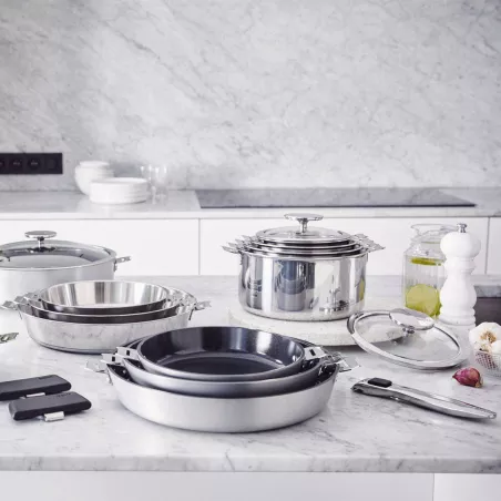 Induction Tefal Ingenio Lot De 2 Casseroles 16/20 Cm Poignée Amovible, Induction, Acier Inoxydable Poele Tefal