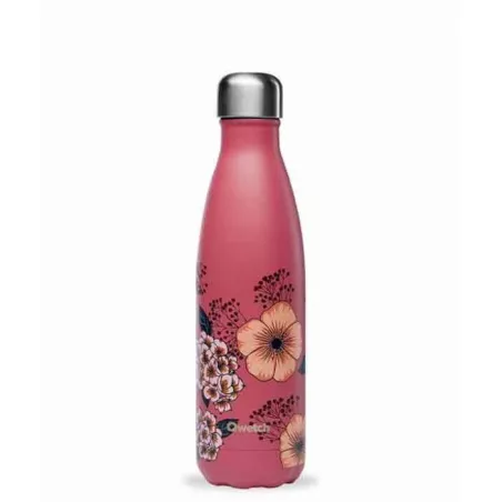 PACK Bouteilles isothermes double paroi en Inox Qwetch Anemone - 500 ml et 260 ml