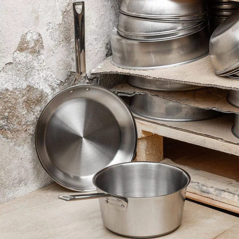 Ensemble Casseroles 6 Pièces Acier Inoxydable - Compatible Induction, Gaz, électrique, Avec Couvercles Verre, 1.9L à 3.5L - 11