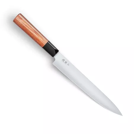Couteau Japonais Kai Yanagiba Seki Magoroku Kinju – Acier Et Bois, Neuf Sous Emballage