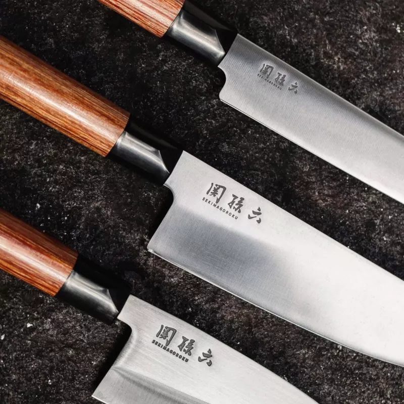 Couteau KAI Gyuto 150mm - SEKIMAGOROKU IMAYO AB, Acier Inox Et Bois, Japon