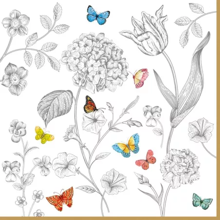 Fleurs et papillons...