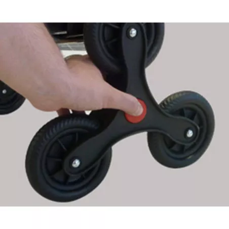 IMAX MF Poussette de marché Chariot de courses 6 roues ROLSER bleu Océan